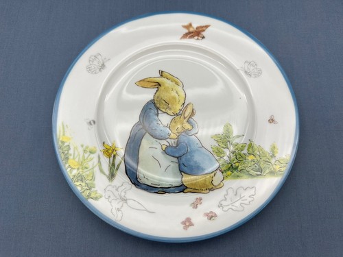 PETER RABBIT Beatrix Potter 8" SALAD DESSERT PLATES Easter Sketch Book SET OF 4 - Picture 5 of 15