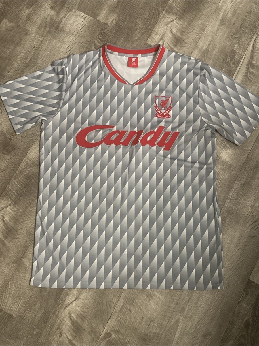 Liverpool 1989 Liverpool Candy Grey Kit 1989 1990 Liverpool Retro