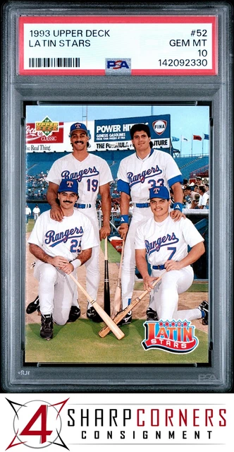 1993 Upper Deck #52 Ivan Rodriguez - Jose Canseco Latin Stars PSA 10