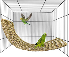 Bird Seagrass Mat 30"  7" Parrot Natural Grass Woven Net Hammock Parakeet Climb