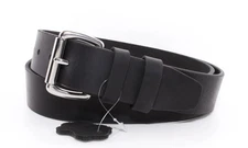 Men's Genuine Buffalo Full Grain Leather Belt, 1 1/2" width, Handmade, By Amish