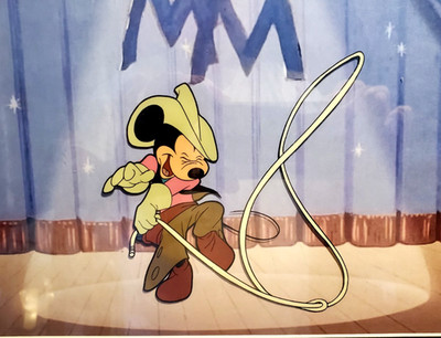 💚Mickey Mouse Monday Music Club Art Corner Disney cel Original