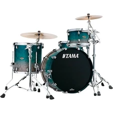 Tama Starclassic Walnut/Birch Lacquer 3-piece Shell Pack - Satin Sapphire Fade