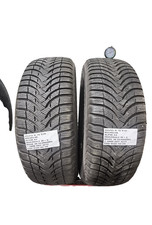 2 PNEUMATICI USATI 205/55 R 16 91H MICHELIN INVERNALE M+S 7.5 MM DOT 4212