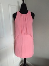 Halston Size 12 Sleeveless Pink Dress