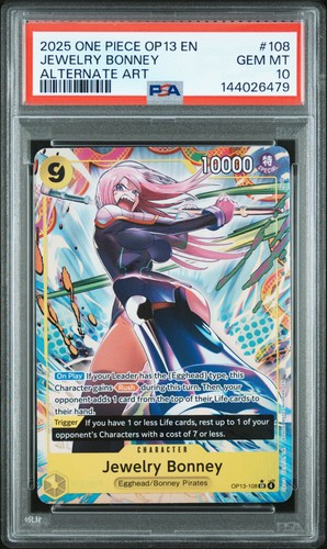 Jewelry Bonney (Alternate Art) graded PSA 10 for sale on eBay
