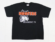 Hooters Beaumont, TX Black Hoodie the Owl T-Shirt Youth Teen L Large