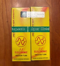 JJ ELECTRONIC VACUUM TUBES 6L6GC MATCHED SET LOT OF 4 NOS~UNTESTED