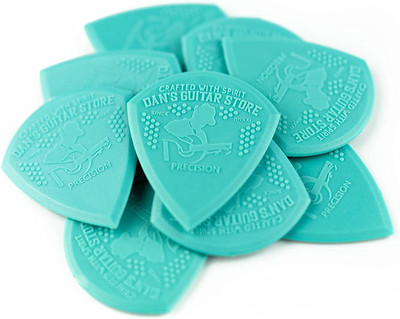 Dan's Guitar Store Precision Picks 10 Pack 1.5mm Grippy Hi Vis Guitar Plectrums