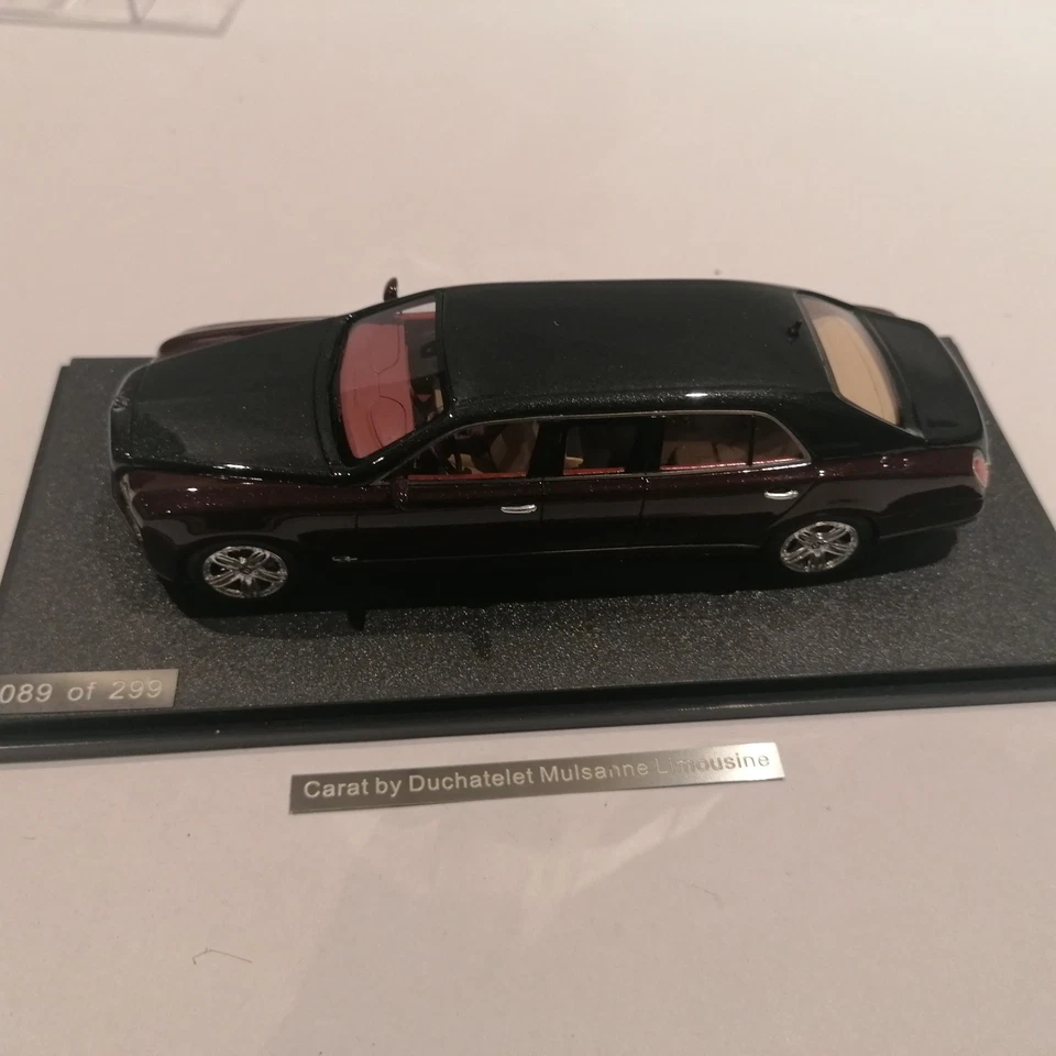 GLM 1:43 Diecast Bentley Carat By Duchatelet Mulsanne Limousine Boxed Lim Ed - Image 2 of 4