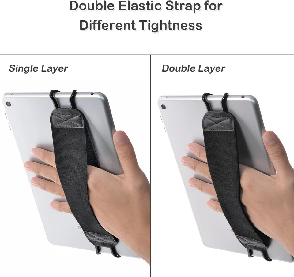 TFY Security Hand Strap Holder for Tablets, iPad, & e-Readers - iPad 10 Black - Image 3 of 4
