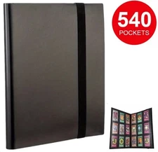 9 Pocket Trading Card Binder 540 Cards Storage Album For Games Sports Holder New