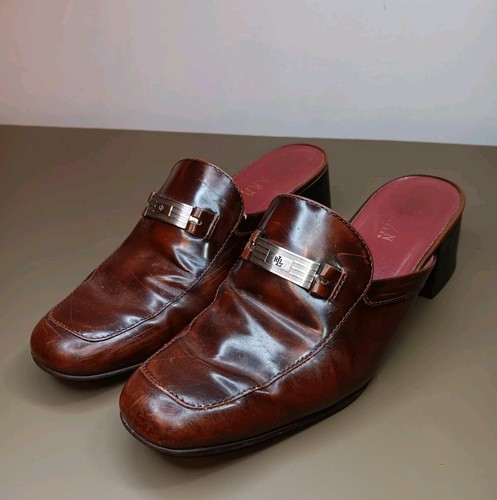 Ralph Lauren Leather Loafers Flats Low Heels Pumps Size 8.5 B Pre-Owned Brazil - Picture 2 of 16