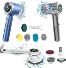 (1) Electric Scrubber Handheld Cordless Rechargeable Spinning Power Brush