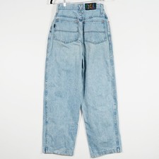 Vintage Steel High-Waisted Wide-Leg Jeans Women  s 7  USA Made Light Wash