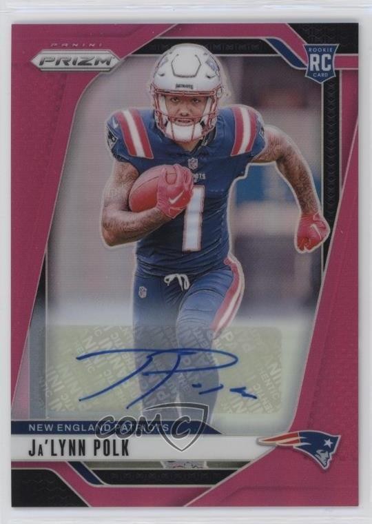 2024 Panini Prizm Rookies Pink Prizm Auto Ja'Lynn Polk #339 Rookie Auto RC 1o2m