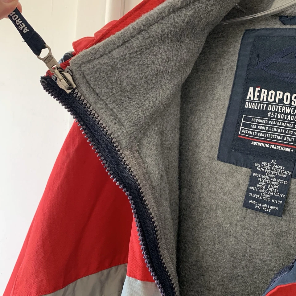 Aeropostale Vintage Multicolor Winter Jacket Men’s Size XL Gorpcore - Изображение 4 из 4