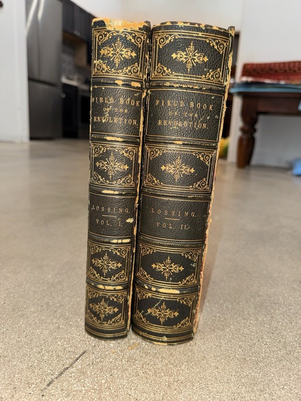 THE PICTORIAL FIELD-BOOK OF THE REVOLUTION 2-VOL I-II 1851 by Benson J. Lossing