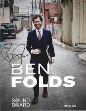 Ben Folds SIGNED 8.5x11 Sound Board Concert Show Promo Photo #1 COA Autograph