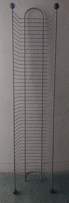 DVD Rack Tower Video Game Movie Storage Blu-ray Tall Metal Wire holds 45
