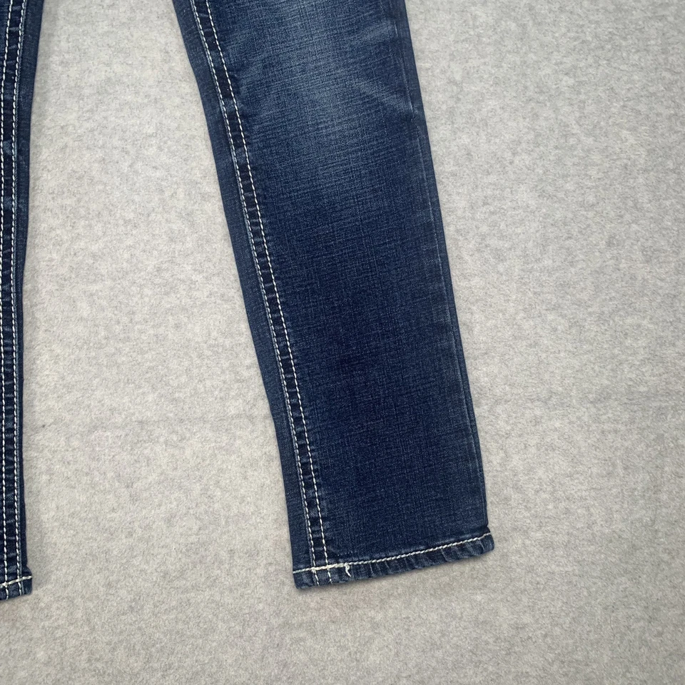 Pantalones de mezclilla rectos BKE Conner para niños talla 8 regular lavado oscuro Foto 4 de 4