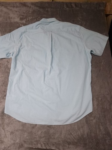 GANT Size 4XL The Broadcloth Regular Fit Short Sleeve Light Blue - Picture 7 of 11