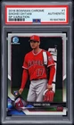 2018 BOWMAN CHROME SP VAR #1 SHOHEI OHTANI ROOKIE RC PSA AUTHENTIC