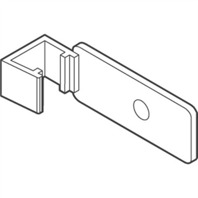 Schild Transparente Wandhalter zum Anschrauben einzelner OEK Rahmen an die Wand