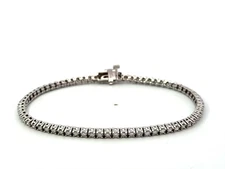 2.25 Carat Diamond Tennis Bracelet 14K White Gold