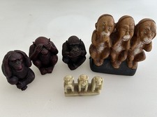 Lot of 3 See No Evil Hear No Evil Say No Evil...