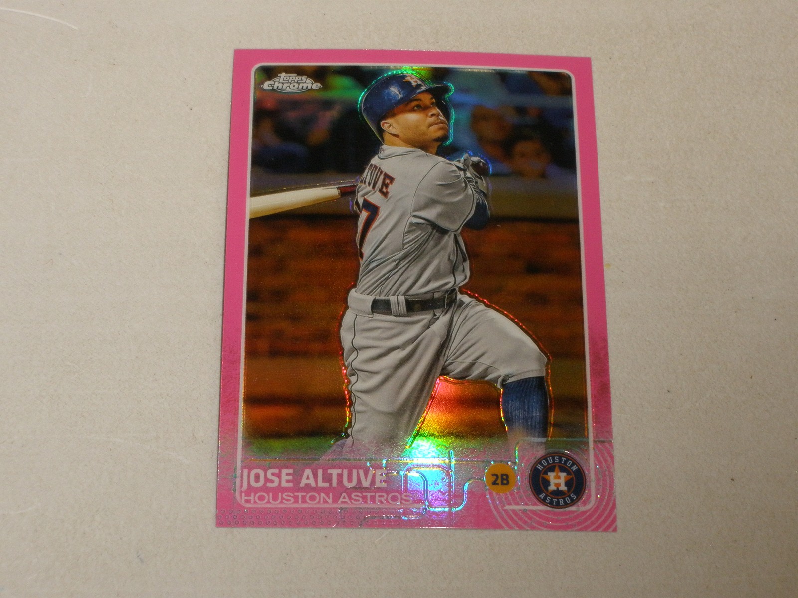 2015 Topps Chrome Pink Refractor #151 Jose Altuve A