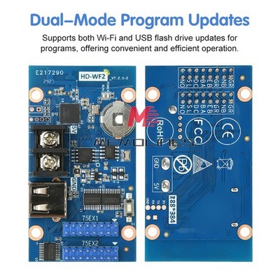 HD-WF2 WiFi Control Card HUB75 for Advertising Screen Full Color LED Display