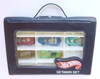1960s 1970s HOT WHEELS REDLINE GETAWAY SET CASE w SILHOUETTE CARABO PORSCHE VAN