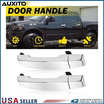 2X For Nissan Titan/Armada 2004-2015 Front Rear Right Chrome Outer Door Handle