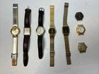 VTG Watch Lot Of 8 Bulova, Seiko, Timex, Halston And More See Pics Sold As Is