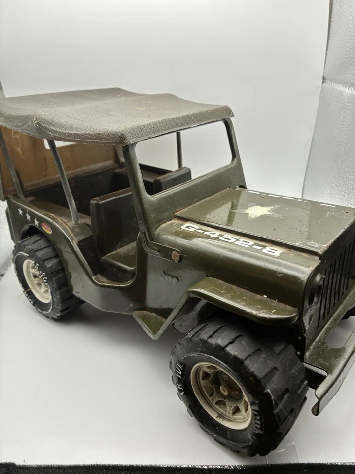 Jeep Vintage Tonka Army G-452-8 - Metal Militar 4x4 - Años 70/80 - Raro Completo Foto 3 de 4