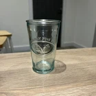 Vintage Absolutely Pure Milk Green Tinted Drinking Glass Tumbler