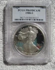 1988-S American Silver Eagle 1 Oz  Silver Coin PCGS PR69DCAM Proof Deep Cameo