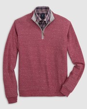 johnnie-O Sully 1/4 Zip Pullover Currant Size M