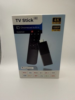 Smart TV Stick 4K UHD Chromecast Built in Android TV Google Assistant Remote