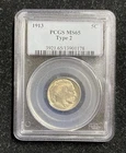 1913 P Buffalo 5C Type 2 - PCGS MS65