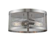 Z-Lite - Meshsmith - 2 Light Flush Mount in Industrial Style - 12.13 Inches Wide