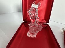 Waterford Crystal 2003 12 Days of Christmas 9 Ladies Dancing Ornament Orig Pouch