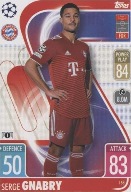 2021-22 Topps Match Attax UCL Serge Gnabry #168 - 1 of 1