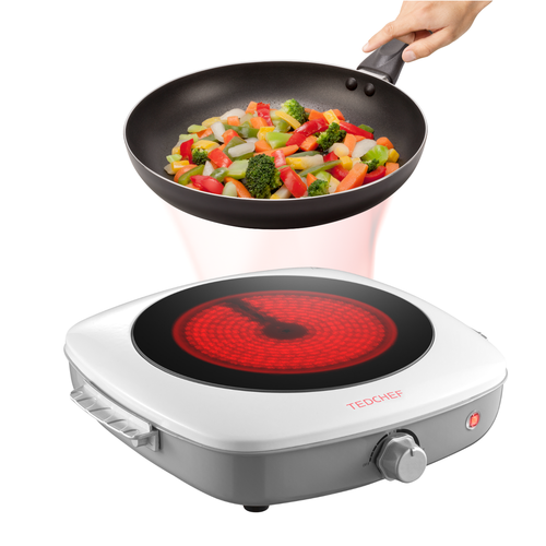 Hot Plate Electric Cooker Hob Portable Stove, Single Ceramic Burner