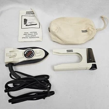 Vintage OSROW Mini Portable Travel Iron Temperature Control SD-02T-G Tested