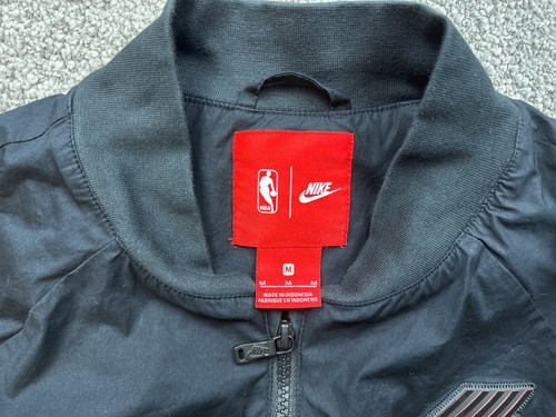 Nike Portland Trailblazers Jacket Adult Medium Blackout Sideline Jacket Full Zip - Picture 6 of 17