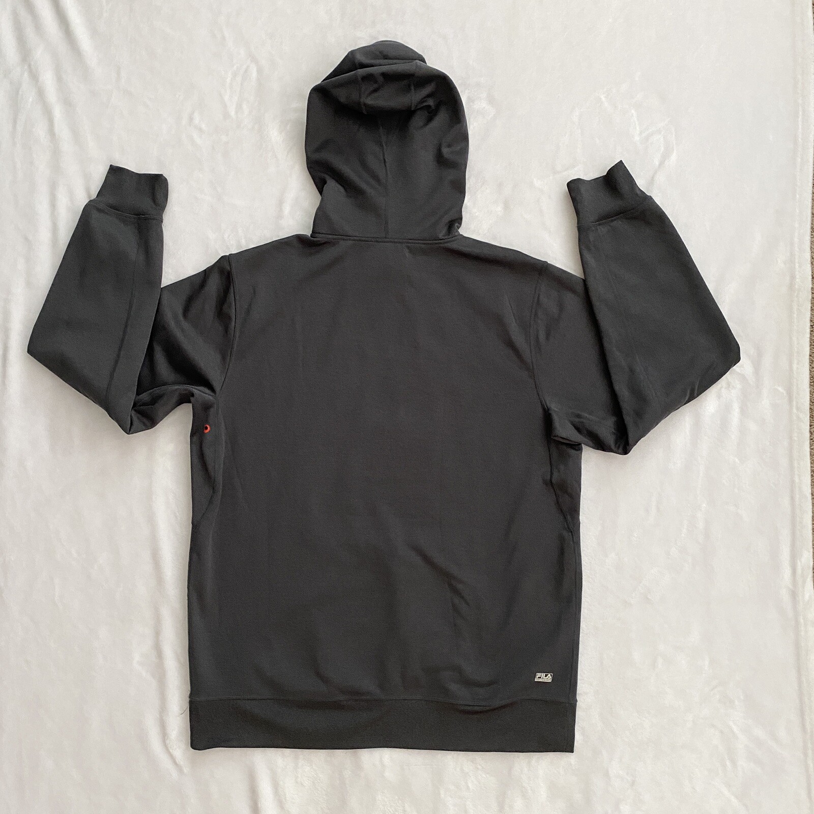 Felpa con cappuccio uomo Fila Sport Live In Motion taglia large grigio pullover