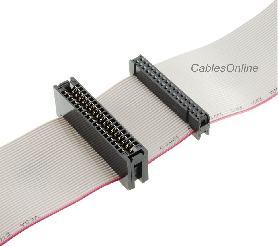 34-pin IDC Ribbon Cable TA-VIGOR 2pcs FC34P 34-Pin IDC Flat Ribbon ...