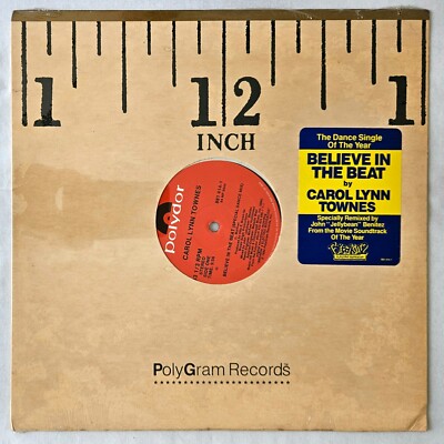 DISCO / HI-NRG - CAROL LYNN TOWNES - BELIEVE IN THE BEAT - POLYDOR SEALED OG